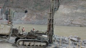 Outdoor drilling project site